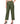 Army Green Vegan Leather Pleat Pants
